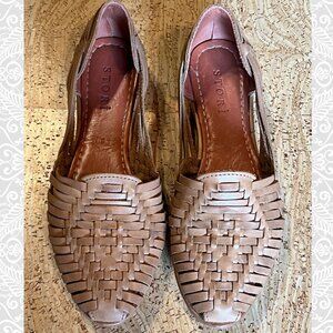 Stori Footwear Huarache Sandal | Leather | "The Traditional" in Tan | Size 8